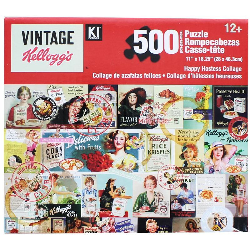 CroJack Capital Inc. Kellogg's Vintage Happy Hostess Collage 500 Piece Jigsaw Puzzle, 1 of 2