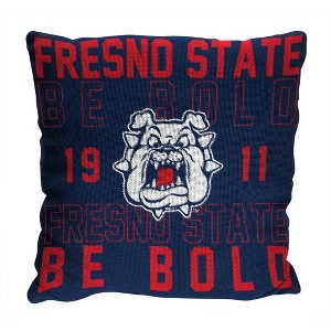 NCAA Fresno State Bulldogs Stacked Woven Pillow - 1 of 3