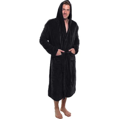 Ross Michaels - Men's Plush Luxury Hooded Bathrobe : Target