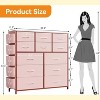 Acekool 12-Drawer Fabric Dresser with Side Pockets – Storage Organizer for Bedroom & Closet - 3 of 4
