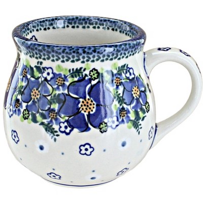 Blue Rose Polish Pottery K04D Galia Large Bubble Mug