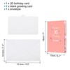 Unique Bargains 3D Handcrafted Pop-Out Gift Cards with Greeting Card and Envelope Pink - 2 of 4