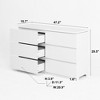 6 Drawer Storage Cabinet, Wood Clothes Organizer with High-Quality Base and Handless Design for Bedroom, Hallway, and Small Spaces - 3 of 4