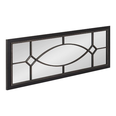 Bakersfield Black Full Length Rectangular Wood Wall Mirror