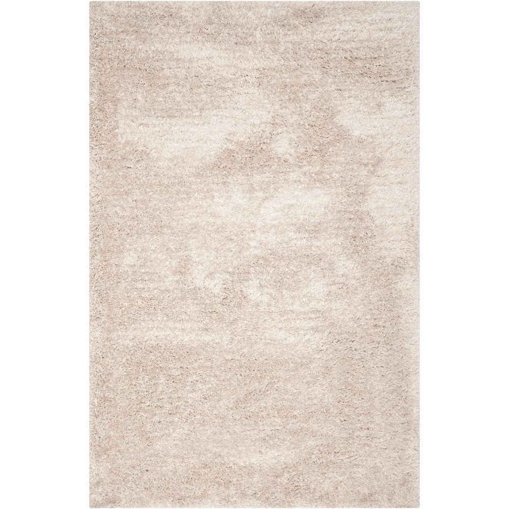 6'x9' Solid Tufted Area Rug Champagne/Light Gray - Safavieh