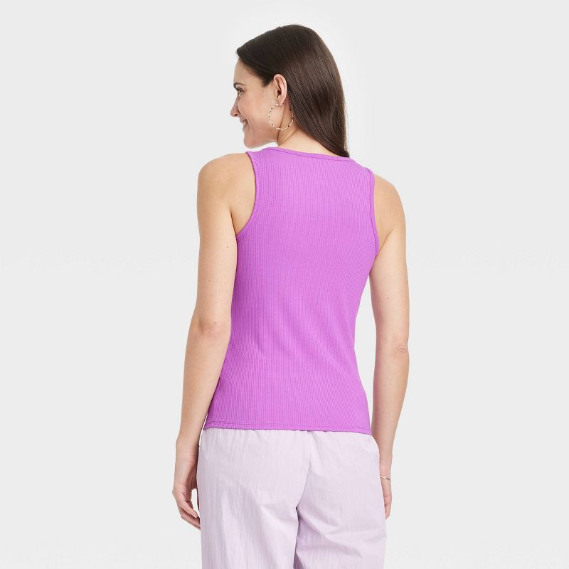 Women's Slim Fit Cut-Out Tank Top - A New Day™, 3 of 5