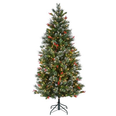 National Tree Company 6.5ft Wintry Pine Medium Tree with Clear Lights