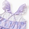 Disney Princess Rapunzel Ariel Moana Belle Toddler Girl Dress Ruffle Sleeve Crossback Strap Birthday Summer Sundress 2-6 Y - 4 of 4