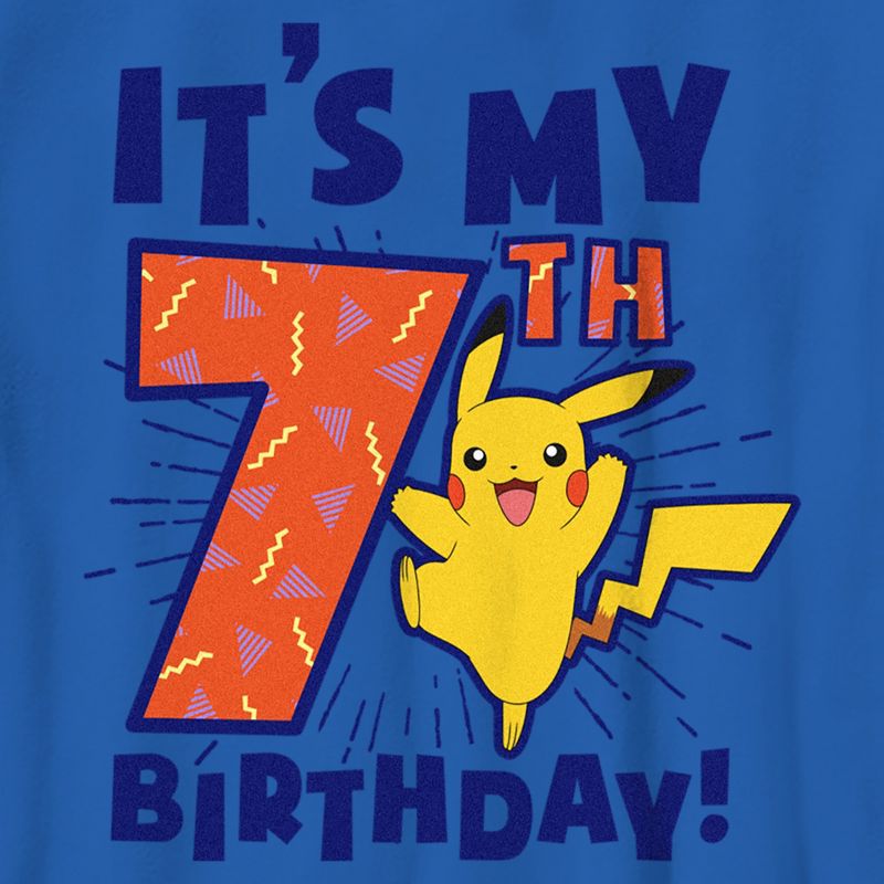 Boy's Pokemon It’s My 7th Birthday Pikachu T-Shirt, 2 of 6