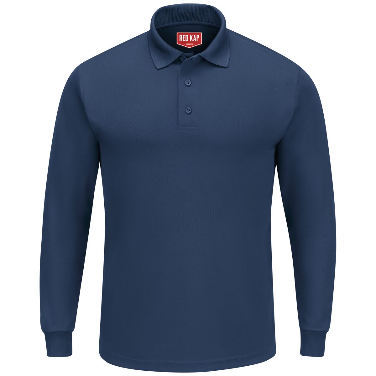 Red Kap Men's Long Sleeve Performance Knit Polo - thumbnail 3
