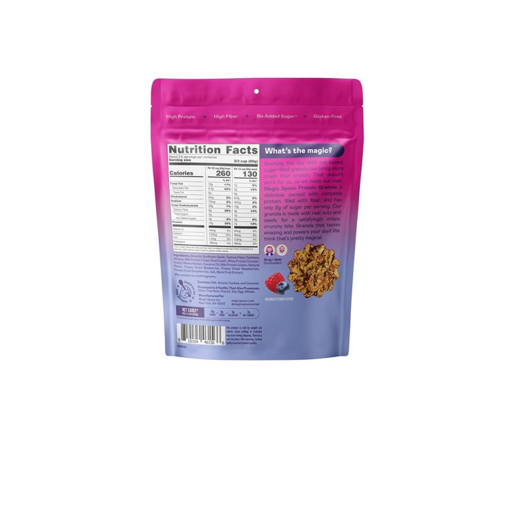 MAGIC SPOON Mixed Berry Protein Granola - 8oz, 4 of 5