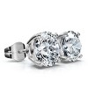 Pompeii3 1Ct TW Round Diamond Studs 14k Gold Lab Created - 2 of 4
