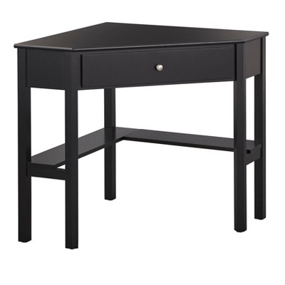 Medford Corner Desk with Storage Black - Buylateral