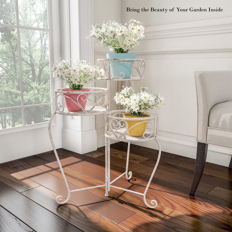 Pure Garden 3-Tier Folding Plant Stand, 5 of 7