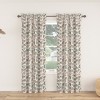 No. 918 Room Darkening Magdalena Butterfly Print Rod Pocket Curtain Panel Blue - 4 of 4