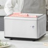 VEVOR Fried Ice Cream Roll Machine, 12.6" x 8.5" Stir-Fried Ice Cream Pan, Stainless Steel Rolled Ice Cream Maker with Compressor and 2 Scrapers - 2 of 4