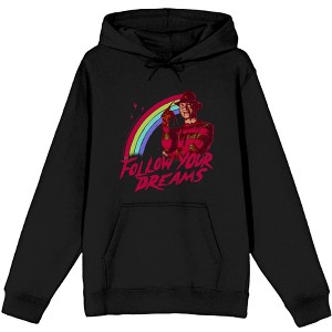 A Nightmare On Elm Street Follow Your Dreams Adult Long Sleeve Hoodie - 1 of 2