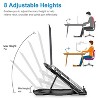 NewHome "360º Rotating Laptop Riser Stand with Phone Stand 8 Level Adjustable Height Inbuilt Handle for Home Office Travel" Black - 2 of 4