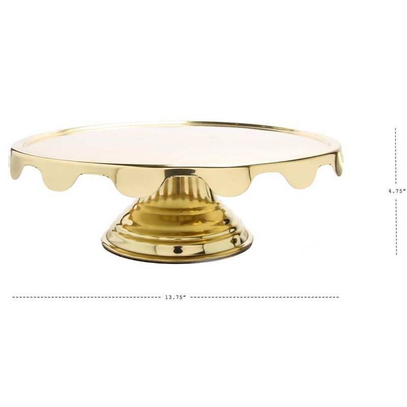 Classic Touch Gold Cake Stand with Server, 2 of 5
