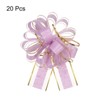 Unique Bargains Christmas Wedding Car Basket Gift Wrapping Large Organza Pull Bow 20 Pcs - 3 of 4
