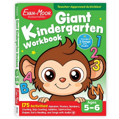 Giant Kindergarten Workbook, Age 5 - 6 - (Giant Full-Color Workbooks) by  Evan-Moor Educational Publishers (Paperback)