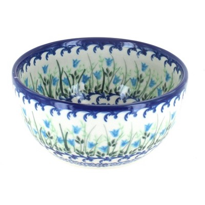 Blue Rose Polish Pottery Misty Dessert Bowl