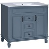 YOOCOZZ 36'' Bathroom Vanity with Top Sink,2 Soft Closing Doors and 2 Drawers - 2 of 4