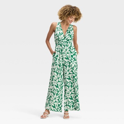 Women's Jumpsuit - A New Day™ Green Leaf