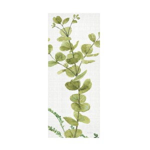 20" x 47" Lisa Audit 'Mixed Greens LX' Unframed Wall Canvas - Trademark Fine Art: Botanical Vertical Artwork - 1 of 4