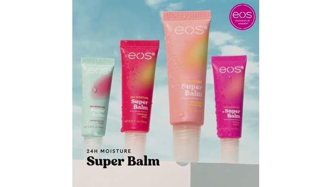 eos 24H Moisture Super Lip Balm - Pink Lemonade &#38; Wild Cherry Slushie - 0.35 fl oz/2pk, 2 of 10, play video