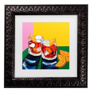 Trademark Fine Art - Alice Straker  Negronis No1 Matted Framed Art - 1 of 4