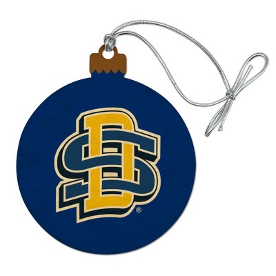 South Dakota State University Logo Wood Christmas Tree Holiday Ornament