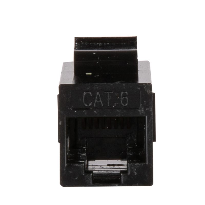 Vericom® VGC™ Series CAT-6 UTP RJ45 Keystone Coupler, Unshielded, Black, 2 of 11