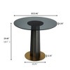 Small Conference Table, 33.46 Inch Dining Table for Dining Room,Negotiation Room,Cafe - 2 of 4