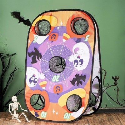 Joyfy Halloween Outdoor Toys, Toss Game Board with Bean Bag for Kids, Beach Yard Camping Outside Play Toy, Halloween Family Party Favor Supplies