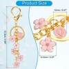 Unique Bargains  Metal Small Beautiful Personalized Flower Keychain for Handbag Purse - 2 of 4