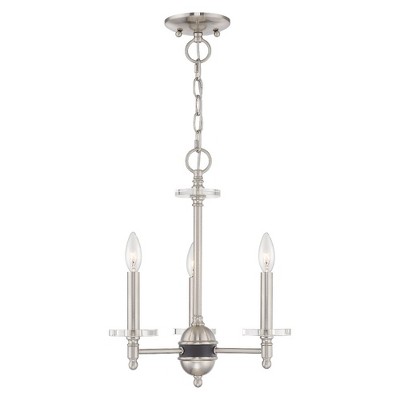 Livex Lighting Bennington 3 - Light Chandelier in  Brushed Nickel