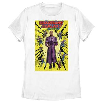 Women's Guardians of the Galaxy Vol. 3 High Evolutionary Group Comic Book Poster T-Shirt