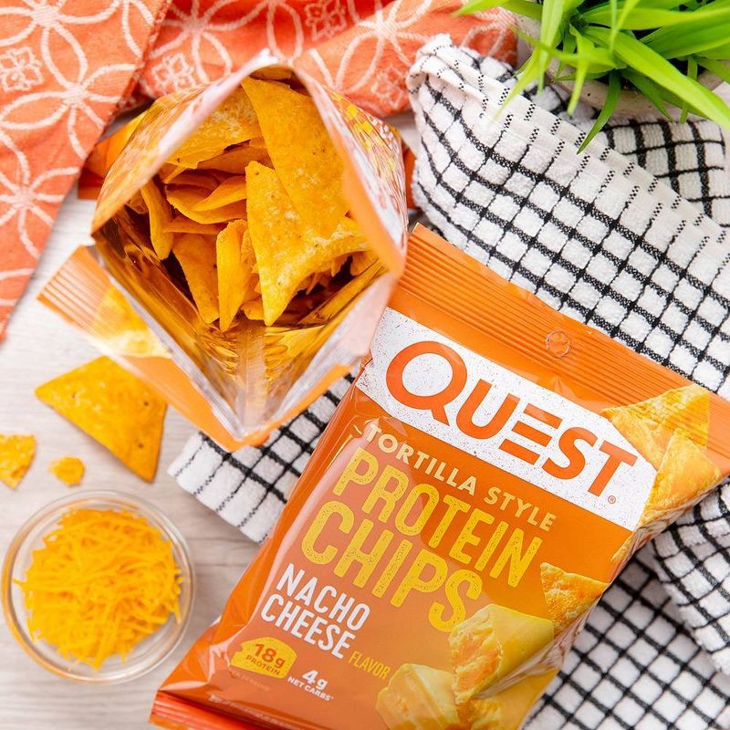 Quest Nutrition Tortilla Style Protein Chips - Nacho, 6 of 15