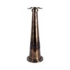 Modern Glass and Aluminum Pillar and Taper Holder with Sculptural Metallic Form - 4 of 4