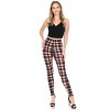 Slickblue Plaid Multi Printed Leggings, High Waisted, Elasticized Waist Band, Women's Activewear, One Size - 3 of 4