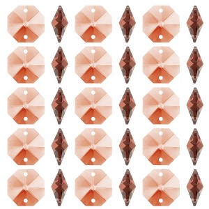 Unique Bargains Hanging Ornament DIY Craft Prisms 2 Holes Octagon Suncatchers 0.55" 100 Pcs - 1 of 4