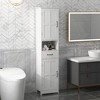 Akoasm Bathroom Storage Cabinet With Open Adjustable Shelves, Drawer & Doors-White - 2 of 4