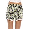 Just Love High Waisted Women Shorts - Summer Pom Pom Beach Shorts - 3 of 3