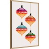 Amanti Art 23"x33" Christmas Balls by Eins Kubistika Framed Canvas Wall Art Print - 2 of 4