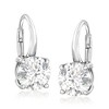 Ross-Simons 3.20 ct. t.w. Moissanite Earrings in Sterling Silver - 4 of 4