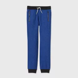 Boys' Cozy French Terry Knit Jogger Pants - Cat & Jack™ Blue