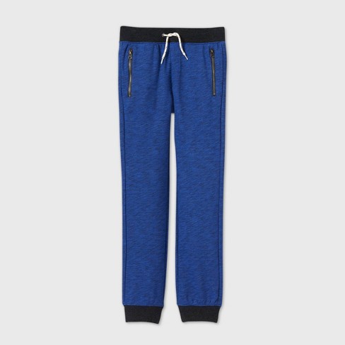 Boys' Cozy French Terry Knit Jogger Pants - Cat & Jack™ Blue : Target