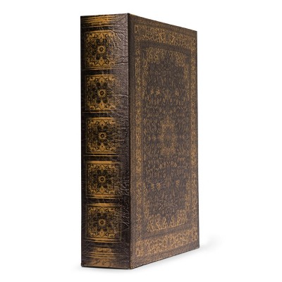 Bellagio-Italia Persian Book Box - CD/DVD Storage Binder - 48 Capacity Storage Organizer for DVDs, CDs, Blu Rays, & Video Games - 1 Pack