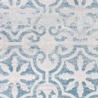 turquoise/ivory